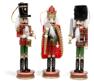 Thumbnail 1: Magical Season 3 Pc Small Christmas Nutcracker Decor Set 