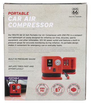 Thumbnail 2: Route 66 Portable Car Air Compressor  