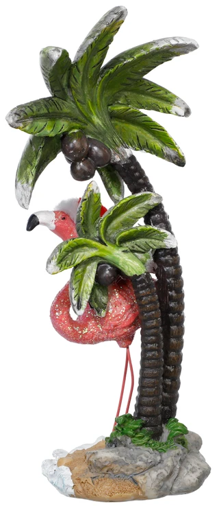 Thumbnail 2: Magical Season 10 in Coastal Christmas Flamingo with Palm Trees Decor 