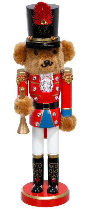 Thumbnail 1: Magical Season 14 In Christmas Brown Bear Nutcracker Decor 