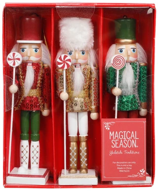 Thumbnail 2: Magical Season 3 Pc 7 In Christmas Nutcrackers with Candy 
