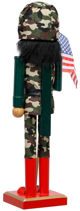 Thumbnail 2: Magical Season 14 In Christmas Soldier Nutcracker with American Flag Decor 