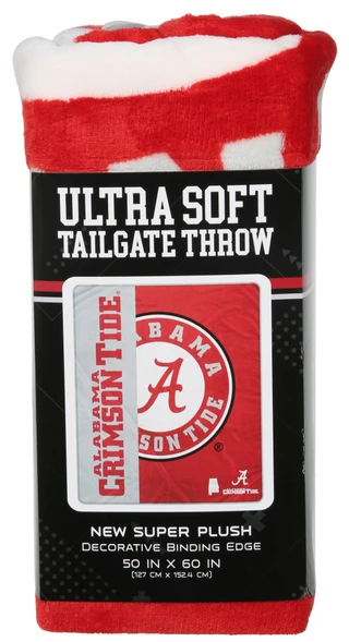 Thumbnail 1: ALABAMA CRIMSON TIDE 50x60 Alabama Crimson Tide Soft Tailgate Throw 