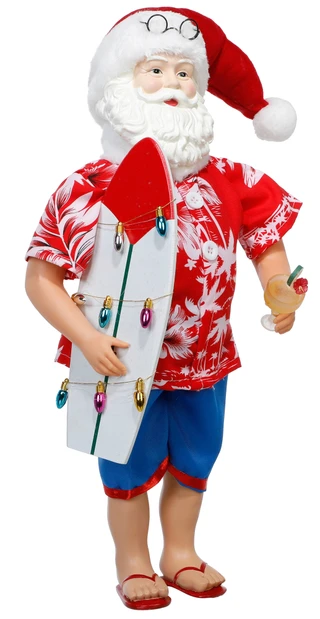 Thumbnail 1: Magical Season 18 in Coastal Christmas Surfin' Santa Decor 