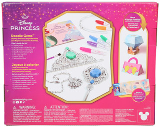 Thumbnail 2: Make It Real 13 Pc Disney Princess Doodle Gems Book & Activity Set 