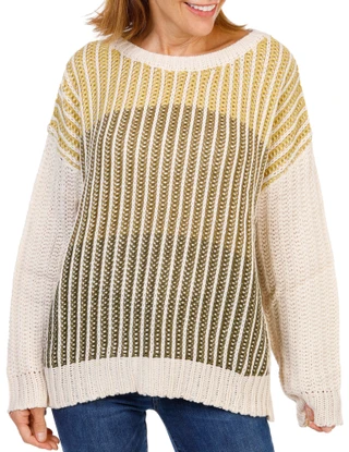 Thumbnail 1: MISS ME Women's Loose Knit Lightweight Pullover Sweater 