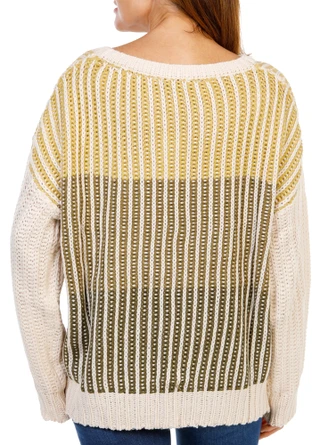 Thumbnail 2: MISS ME Women's Loose Knit Lightweight Pullover Sweater 