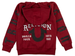 Thumbnail 2: True Religion Boys Logo Zip Front Hoodie  