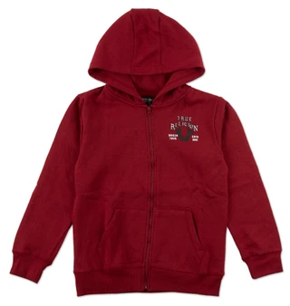 Thumbnail 1: True Religion Boys Logo Zip Front Hoodie  