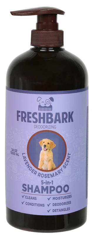Thumbnail 1: Fresh Bark 34 oz 5-in-1 Lavendar Rosemary Pet Shampoo 
