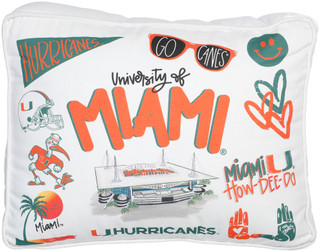 Thumbnail 1: Miami Hurricanes 19x15 Miami Hurricanes Decorative Pillow 