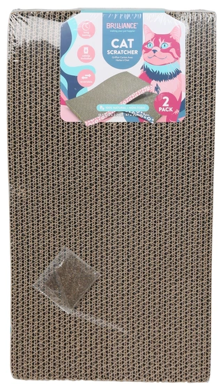 Thumbnail 1: Brillance 2 Pk 100% Wavy Natural Cat Scratchers 