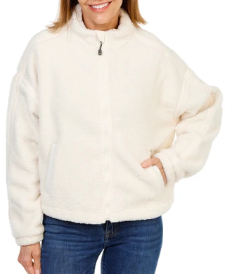 Thumbnail 1: Salt Life Women's Coastal 2 Pocket Zippered Sherpa Jacket 