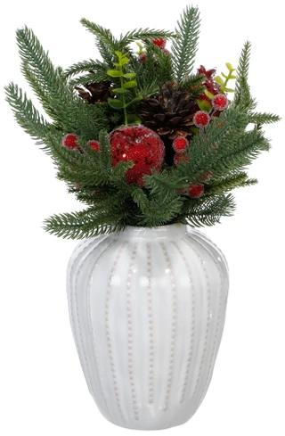 Thumbnail 1: Magical Season 15 in Pine & Sugar Berries Christmas Mix in Vase 