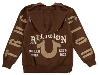 Thumbnail 2: True Religion Boys Logo Zip Front Hoodie  