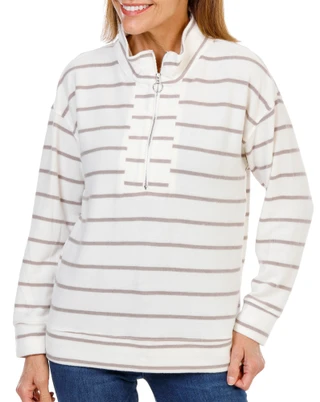 Thumbnail 1: Anneliese Women's Quarter Zip Super Soft Top 