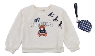 Thumbnail 1: Btween Girls 2 Pc Sweater And Pouch Set  