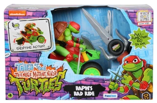 Thumbnail 1: Nickelodeon Teenage Mutant Ninja Turtles Raph's Rad Ride Toy Set 