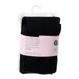 Thumbnail 2: Capelli New York Baby Girls 2 Pk Cotton Tights 