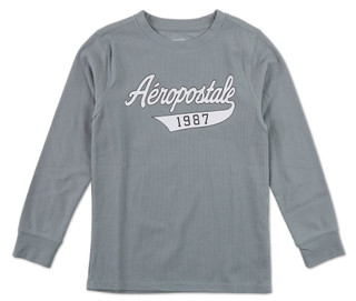 Thumbnail 1: Aeropostale Boys Logo Waffle Knit Shirt  