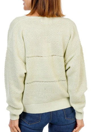 Thumbnail 2: Dear John Women's Waffle Knit V-Neck Sweater  