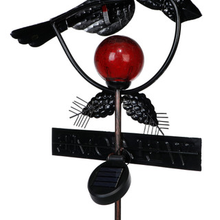 Thumbnail 3: SUNSET VISTA DESIGNS 42 In Solar Cardinal Welcome Garden Stake 
