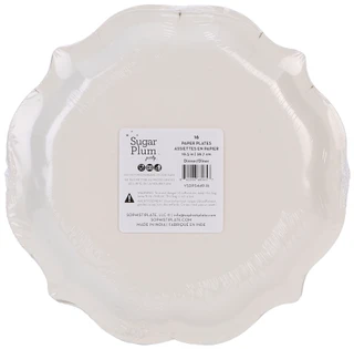 Thumbnail 2: Sugar Plum Party 16 Pk 10.5 In Christmas Santa Paper Plates  