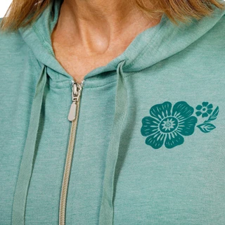 Thumbnail 4: REEL LEGENDS Junior's Boho Terry Full Zip Hoodie 