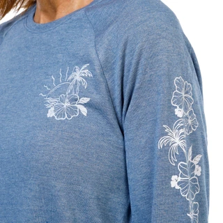 Thumbnail 3: REEL LEGENDS Junior's Long Flower Sleeve Terry Tee 
