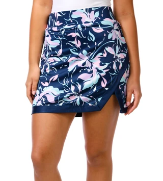 Thumbnail 1: Stella Parker Women's Kendall Contrast Side Split Golf Skort 