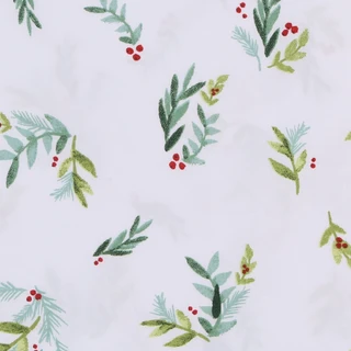 Thumbnail 2: Lenox King 6 Pc Christmas Holly Sheet Set 