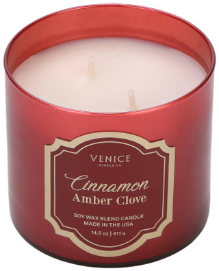 Thumbnail 1: Venice Candle Co. 14.5 oz Cinnamon Amber Clove Scented Candle 