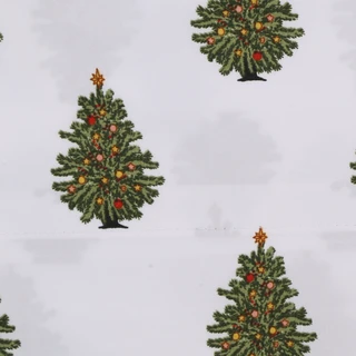Thumbnail 2: Martha Stewart Sugarplum Trees Holiday Sheet Set 