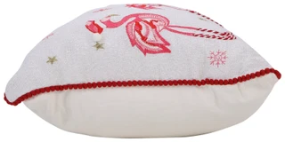Thumbnail 3: VISTA HOME FASHIONS 14X20 Sparkling Christmas Flamingo Throw Pillow 