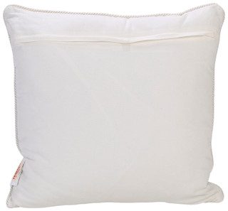 Thumbnail 3: VISTA HOME FASHIONS 22x22 Silver Beaded Christmas Tree Throw Pillow 