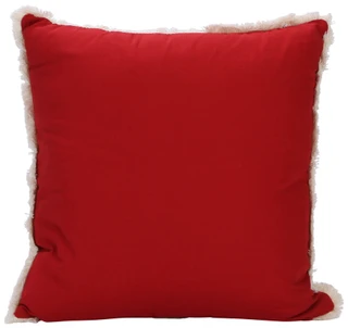 Thumbnail 3: Happy Holidays 18x18 Embroidered Christmas Reindeer Throw Pillow 