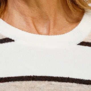 Thumbnail 3: Cece Women's Long Sleeve Stripe Crew Neck Sweater 