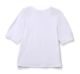 Thumbnail 2: Coral Bay Plus Short Sleeve V-Neck Embroidered Shoulder Top 