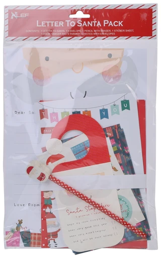 Thumbnail 1: ALEF 10 Pc Stationary Letter To Santa Pack  