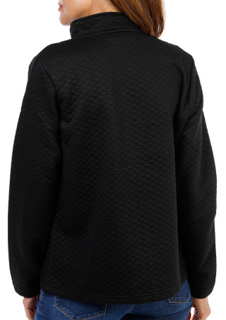 Thumbnail 2: Onque Women's Herringbone Quilt Full Zip Jacket 