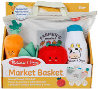 Thumbnail 1: Melissa & Doug 5 Pc Market Basket Fill & Spill Playset 