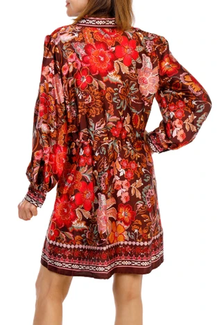 Thumbnail 3: Cece Women's Button Up Tie Waist Mini Dress 