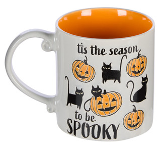 Thumbnail 2: ELI + ANA Halloween Pumpkin & Black Cat Mug  
