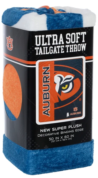 Thumbnail 1: Auburn Tigers 50x60 Auburn Tigers Ultra Soft Tailgate Throw  