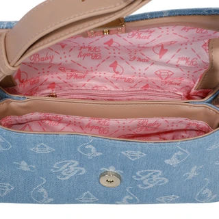 Thumbnail 2: Baby Phat Denim Baguette Shoulder Bag 