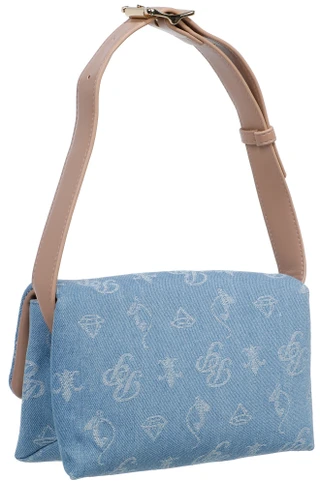 Thumbnail 3: Baby Phat Denim Baguette Shoulder Bag 