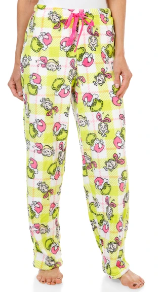 Thumbnail 1: Dr. Seuss Women's Christmas Cindy Lou Who & The Grinch Pajama Pants 