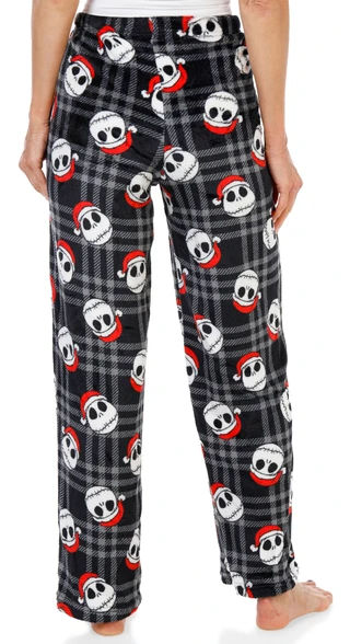 Thumbnail 2: Disney Women's Christmas Black Jack Skellington Pajama Pants 