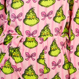 Thumbnail 3: Dr. Seuss Women's 2 Pc Christmas Grinch & Bows Pajama Pants Set 