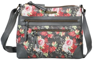 Thumbnail 1: Stone Mountain Floral Print Messenger Crossbody Bag 